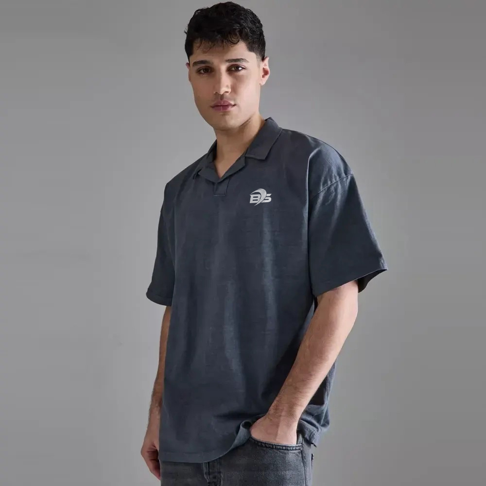 Oversized Revere Wash Polo