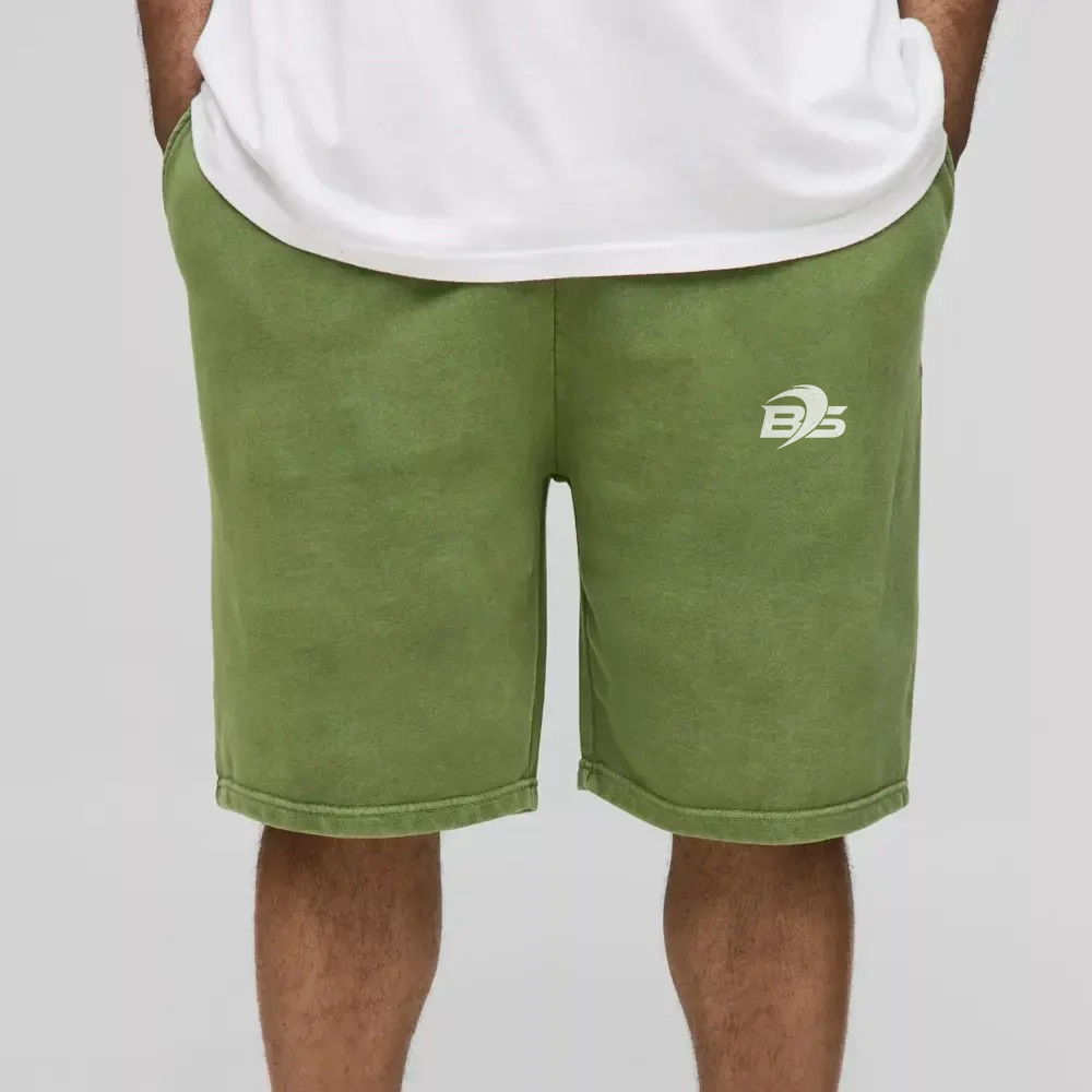 Plus Loose Fit Acid Wash Jersey Shorts