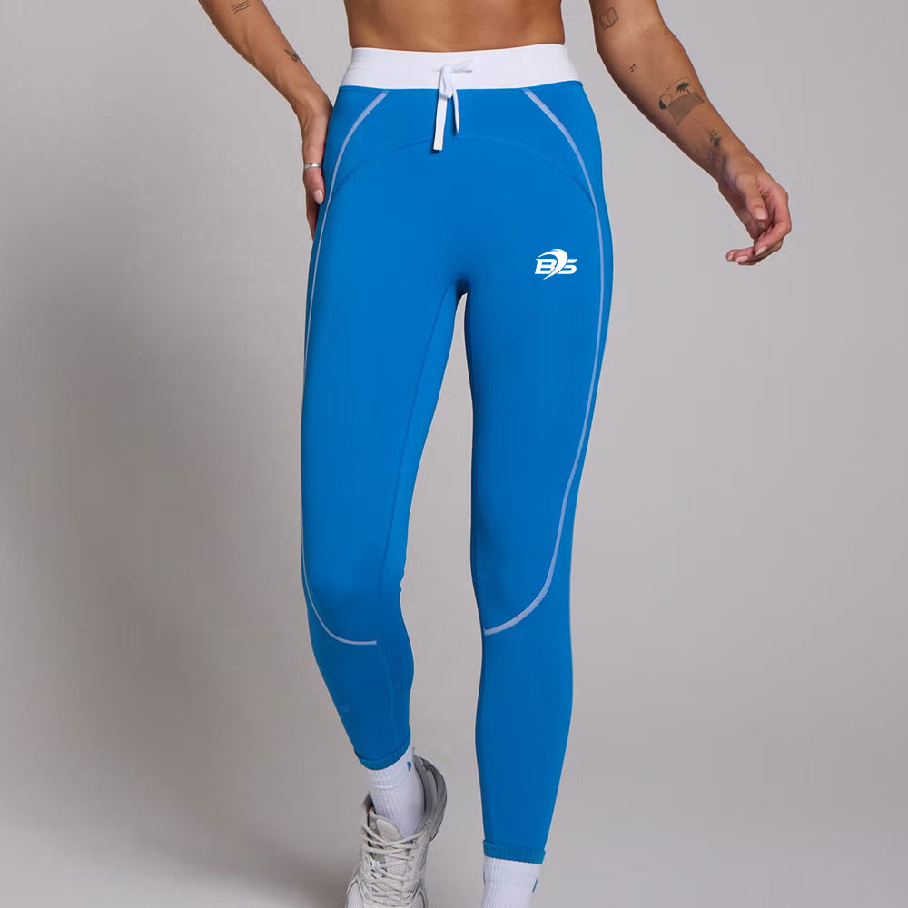 Drawstring Leggings – Cobalt Blue